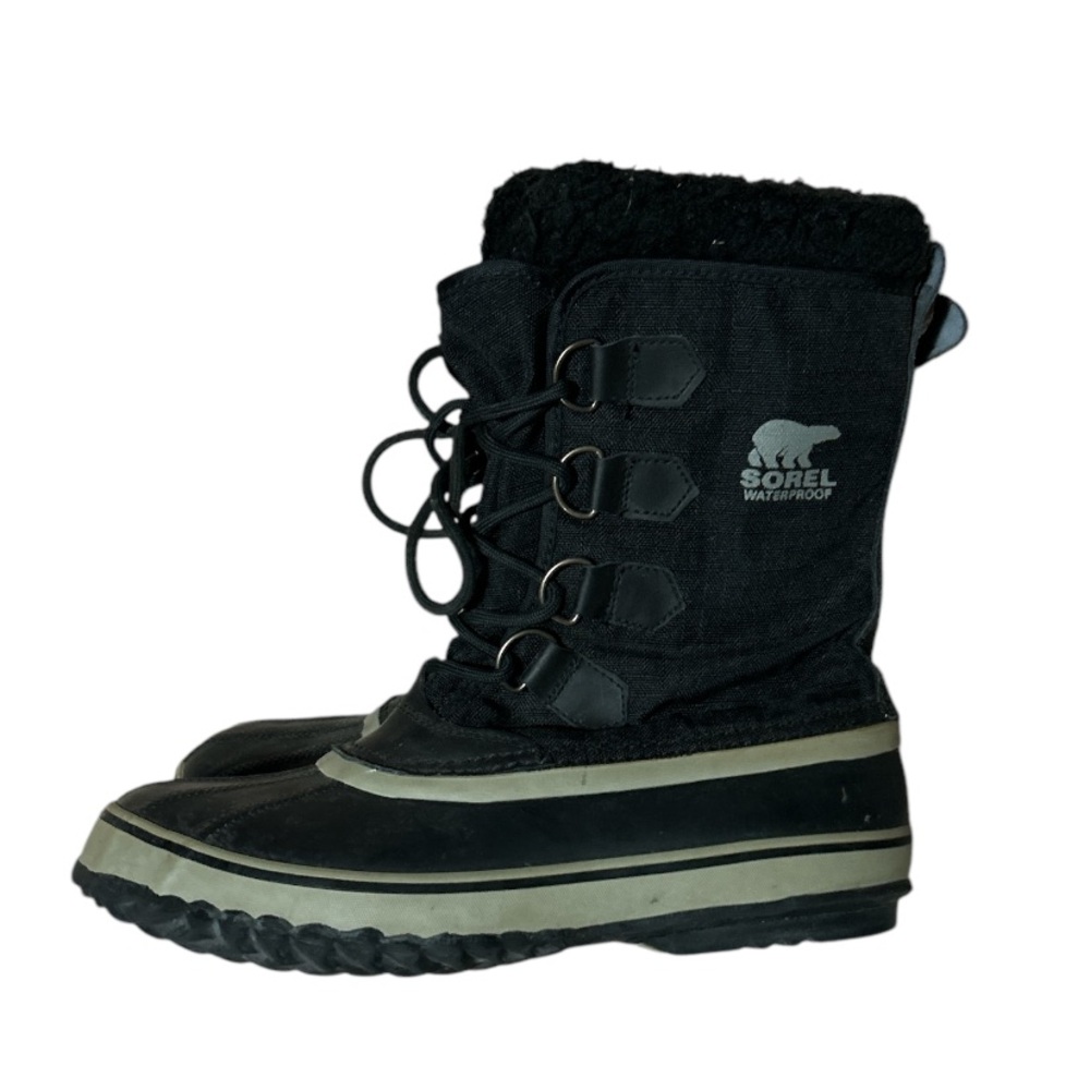 Sorel Men’s Black Winter Insulated Boots Size 8 with very warm, thick felt liner